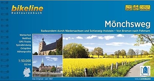 Radwanderkarte Mönchsweg