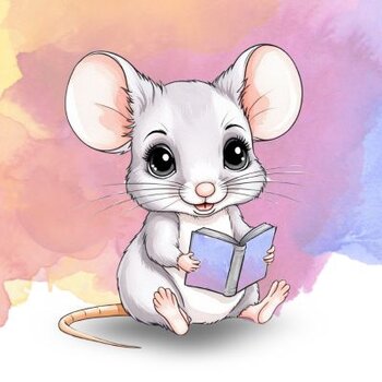Kleine Maus mit Buch