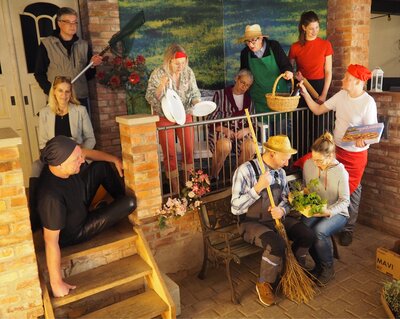 Mitglieder der Theatergruppe des SV Viktoria Oldendorf