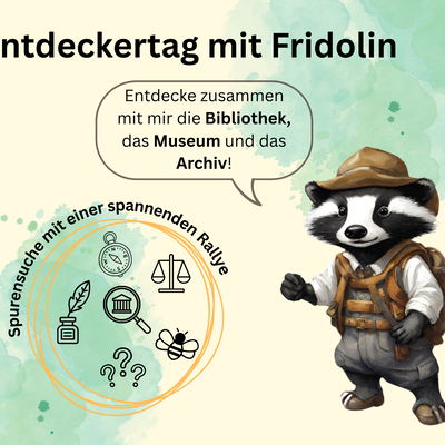 Motiv Entdeckertag mit Fridolin